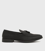 New Look Black Suedette Tassel Loafers